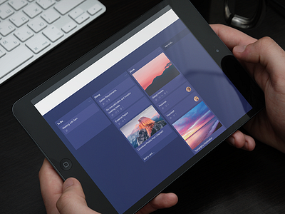Trello Dark Mode app daily ui exploration ipad
