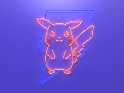 Pokeman Go Pikachu Neon Sign 3d ball game icon pikachu pokemon pokemon go red wood