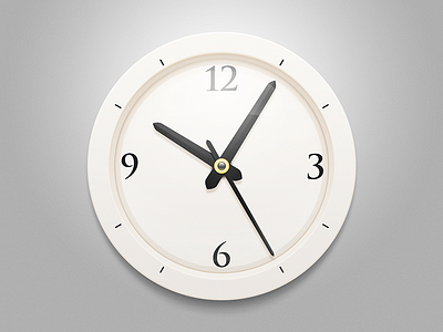 Clock black china clock gray icon ios logo time watch white