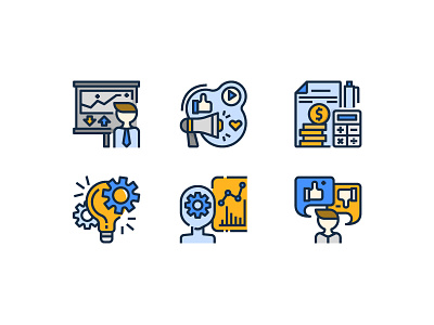 Business icons business dribbble icons illustration