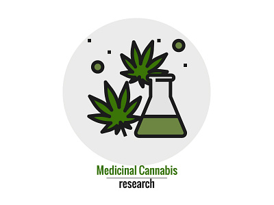 Medical Cannabis cannabis flat icons illustration marijuana medical