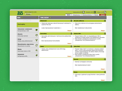 ZUS | Redesign Concpect | Old vs. New animation dashboard design eurząd insurance new panel poland polska redesign ui dashboard urząd zus