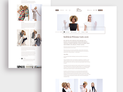 MonAmie! - e-commerce platform | Blog article blog clean composition fashion fashion brand fashion design font minimal text typography woman