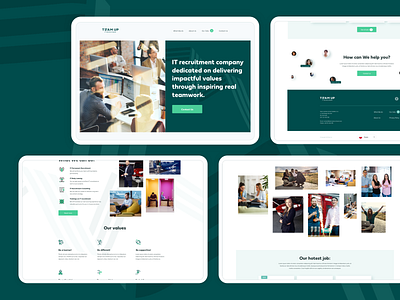 TeamUp - IT recruitment company | Home army design green it company military recruitment recruitment agency squadron team teamwork ui ux uxui