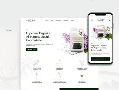 Imperium Organic Web Design ecommerce web design