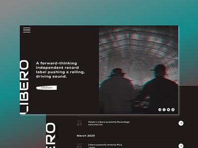 Libero Records Web Design music web design
