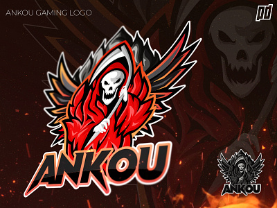 ANKOU GAMING LOGO adobe illustrator adobe photoshop esport esport logo gaming logo graphic design graphicdesign illustrator logo design