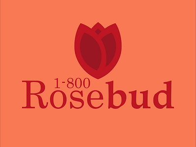 1-800 Rosebud adobe creative cloud adobe illustrator adobe photoshop daily logo challenge graphic design thirtylogochallenge