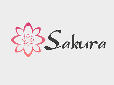 Sakura Logo dailylogochallenge thirtylogochallenge thirtylogos