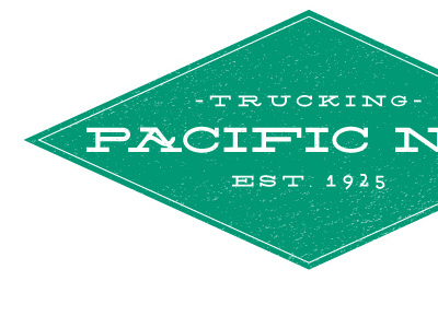 Pacific Nw Trucking Logo design logo north pacific texture trucking west