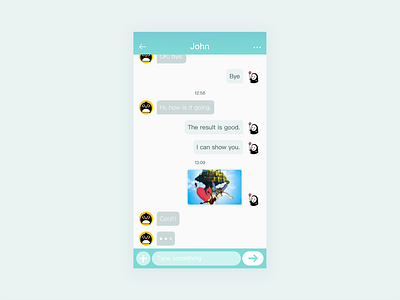 Daily UI 013 Direct messaging chat chat app chatbox dailyui design direct message direct messaging message app ui