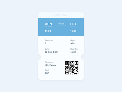 Daily UI 024 Boarding Pass boarding pass boardingpass dailyui ui