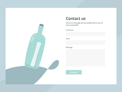 Daily UI 028 Contact Us