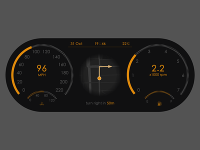 Daily UI 034 Car Interface car car dashboard car interface dailyui ui