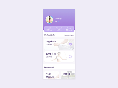 Daily UI 041 Workout Tracker dailyui fitness fitness app ui workout workout app workout tracker