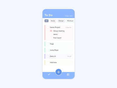 ToDo List | Daily UI 042 dailyui todo todo app todo list todolist ui