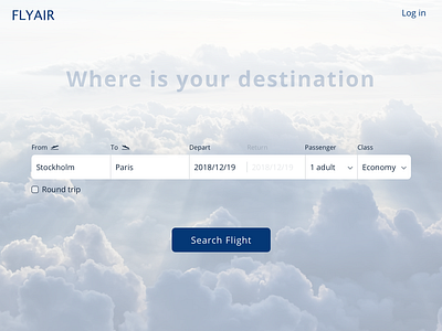 Flight Search | Daily UI 068 daily daily 100 dailyui flight flight app flight search ui