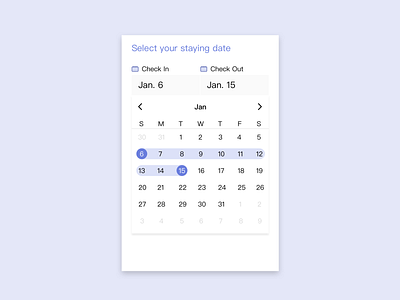 Date Picker | Daily UI 080 080 daily daily 100 daily challange dailyui date picker date range ui