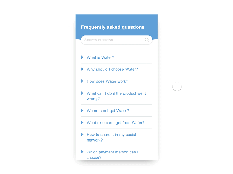 FAQ | Daily UI 092 daily daily 100 daily challange dailyui faq motion motion design ui