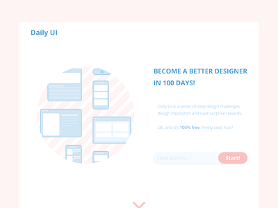 Redesign Daily UI Landing Page | Daily UI 100