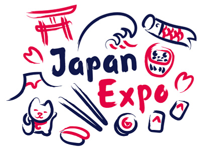 Japan Expo | Rebranding adobe illustrator brand design branding design graphic design illustrator japan japan expo japanese logo logotype visual identity