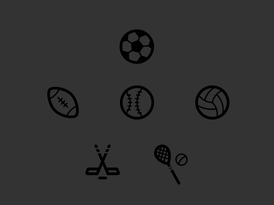 Sports! icon illustrations