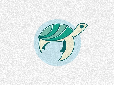 Turtle Logo brand brandidentity concept design eggplant illustration logo logodesign seaturtle sketch turtle