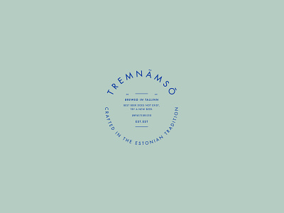 Tremnämsõ Logo option No.1 beer beer branding beer label beerlogo brand branding circle logo color craft beer estonia estonian beer graphic identity logotype minimalism simplicity tallinn typography visual