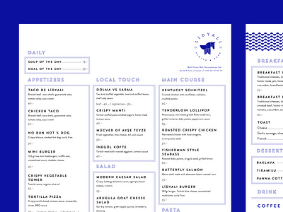 Menu Design for Lidyalı