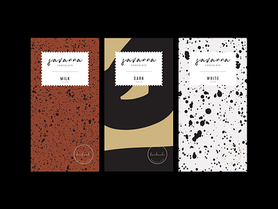 Savanna Chocolate brand branding chocolate color design inspiration package packaging simplicity typography visual