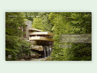 Fallingwater - Homepage architecture website homepage web design