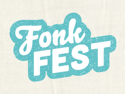Fonk Fest Logo cubano fest festival fonk jazz metroscript music swing texture trumpet
