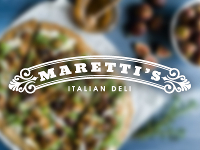 Maretti's Italian Deli Logo bakery bevan branding cafe deli italian italian deli italy logo logo identity ornament pizza restaurant restaurant logo