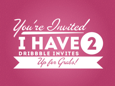 Dribbble Invite Giveaway!