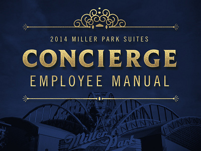 Manual Cover baseball brewers gold manual miller park