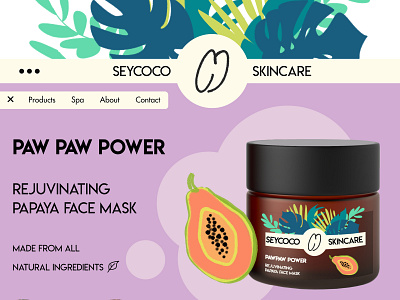 Seycoco Digital Design branding colourful cosmetics design digital fruit illustration skincare