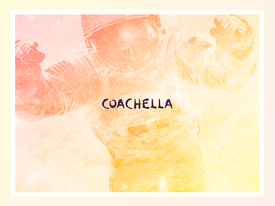 Coachella graphic design social media