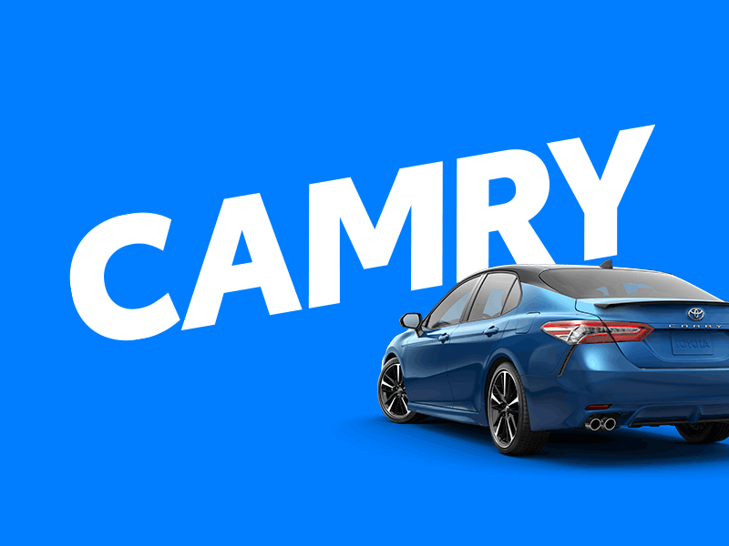 Camry design graphic design social media typography web