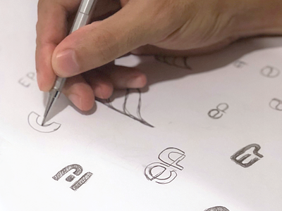 Sketching Elida Project branding design ep logo minimalist monogram sketch sketching symbol type