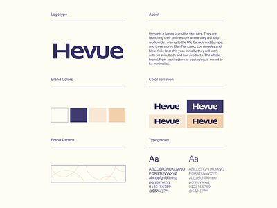 Hevue 2 brand branding colors design guideline logo minimalist typogaphy wordmark