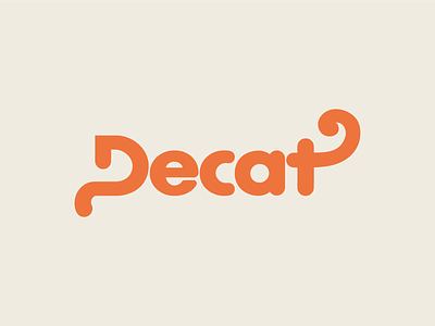 Decat animal branding cat design knitting logo minimalism minimalist seam tricot type typogaphy wool wordmark