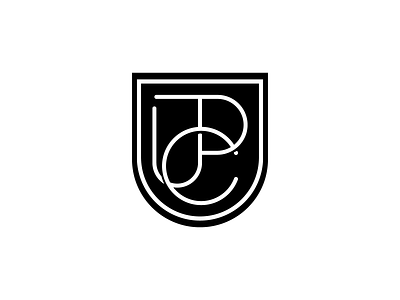 JPC c design emblem heart j lettermark letters logo minimalism minimalist monogram p shield symbol type typogaphy vector wordmark