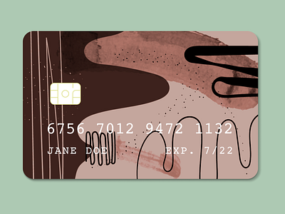 Pink Credit Card Concept