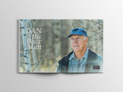 Dan the Bear Man editorial design editorial layout graphic design layout design magazine layout