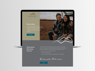 Ascent Wealth Web Design graphic design layout design web design web layout web mockup webdesign