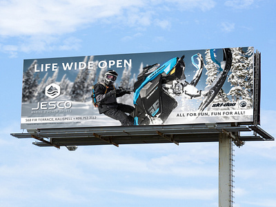 Life Wide Open Billboard billboard billboard design signage
