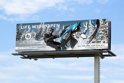 Life Wide Open Billboard billboard billboard design signage