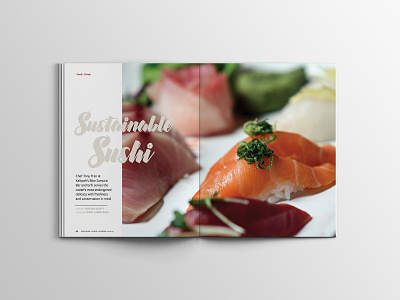 Sustainable Sushi - Flathead Living Magazine editorial editorial design feature layout design magazine