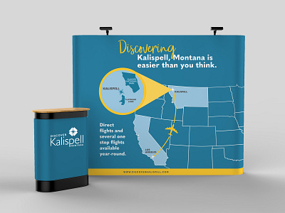 Discover Kalispell Trade Show Collateral booth montana tourism tourism marketing trade show