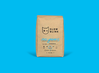 Handcrafted Coffee Bag Label branding branding design layout packaging design